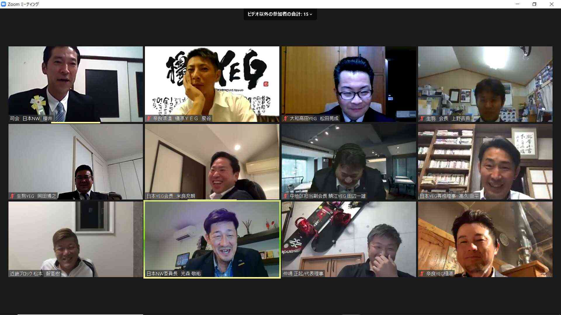 奈良県連web懇談会を開催 令和２年度ネットワーク委員会４１５事業 日本商工会議所青年部 年度